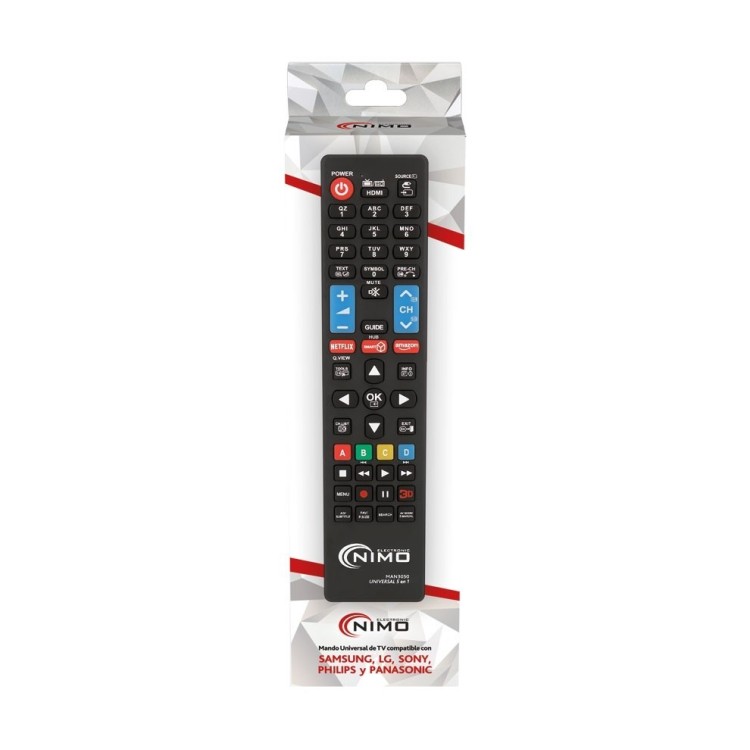 Mando universal sin programación para: Samsung, Sony, LG y Phillips