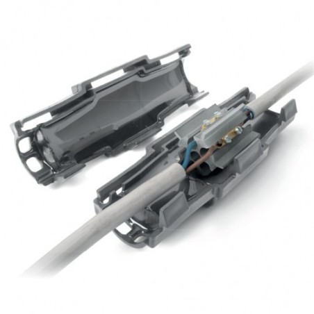 REACONDICIONADO Torpedo gel reticulado IP68 para estanquidad, 210x65x65mm