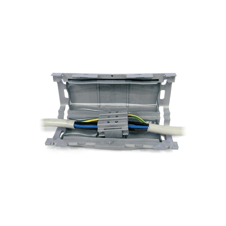 REACONDICIONADO Torpedo gel reticulado IP68 para estanquidad, 210x65x65mm