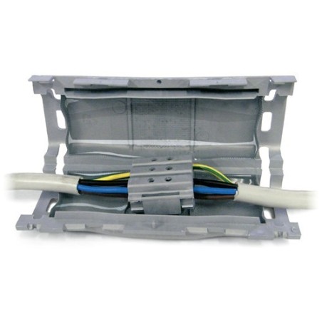 REACONDICIONADO Torpedo gel reticulado IP68 para estanquidad, 210x65x65mm