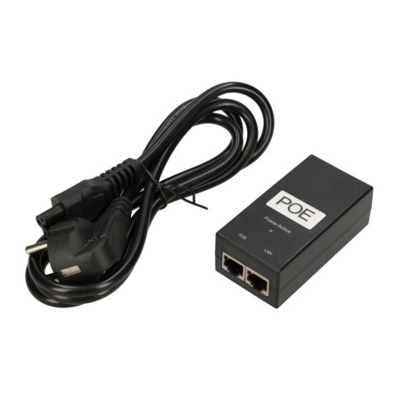 Adaptador POE 48V, 24W, 0.5A. Gigabit