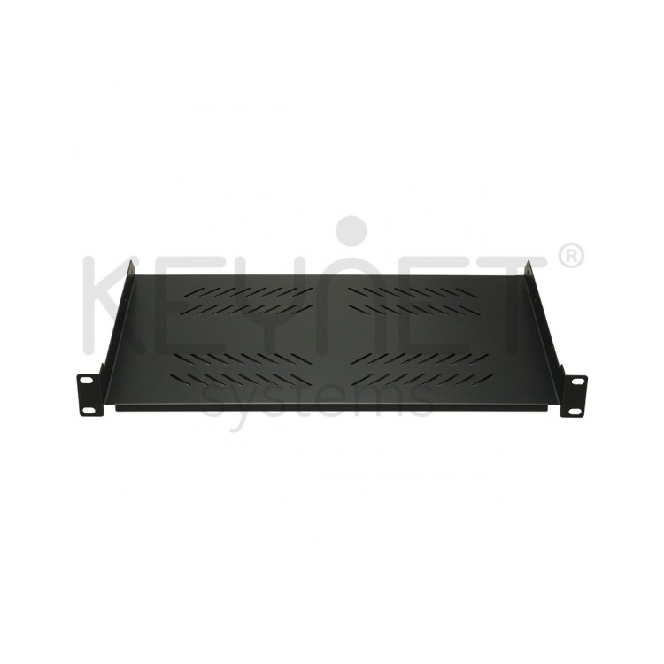 Bandeja fija 1U de 280mm para racks 19" de fondo 450mm. Sujeción frontal