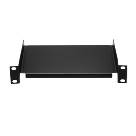 Bandeja fija 1U de 160mm para racks 10". Sujeción frontal