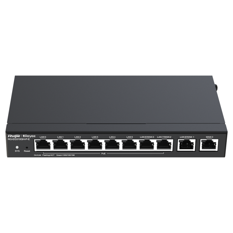 Router Controlador Cloud, x10 Puertos Gigabit, 8 PoE 110W Total, 1LAN Gb + 1Gb WAN , 1.5Gbps ancho banda.