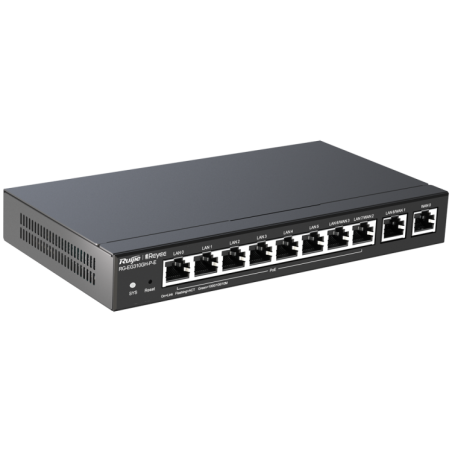 Router Controlador Cloud, x10 Puertos Gigabit, 8 PoE 110W Total, 1LAN Gb + 1Gb WAN , 1.5Gbps ancho banda.