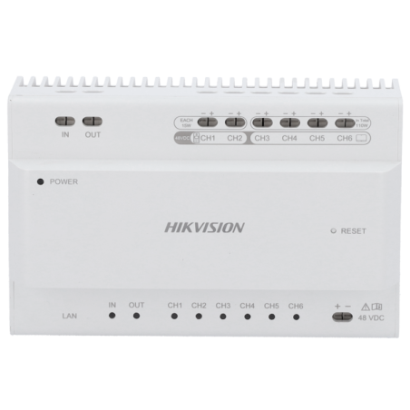 Distribuidor principal 2 hilos Hikvision. 8in/out para cascada