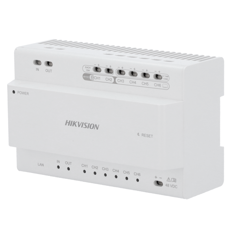 Distribuidor principal 2 hilos Hikvision. 8in/out para cascada
