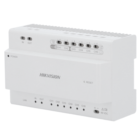 Distribuidor principal 2 hilos Hikvision. 8in/out para cascada