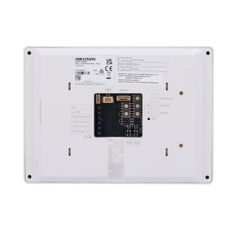 Monitor Videoportero 2 hilos Wifi Hikvision 7". Montaje en superficie. Blanco