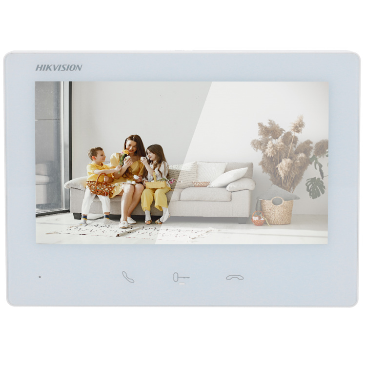 Monitor Videoportero 2 hilos Wifi Hikvision 7". Montaje en superficie. Blanco