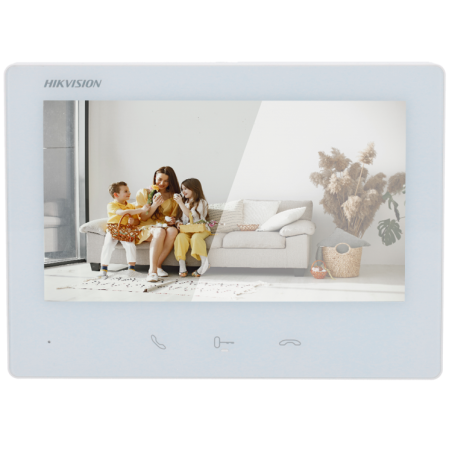 Monitor Videoportero 2 hilos Wifi Hikvision 7". Montaje en superficie. Blanco