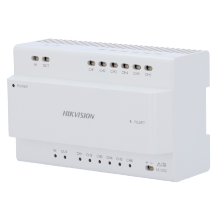 Distribuidor principal 2 hilos Hikvision. 8in/out para interconectar edificios