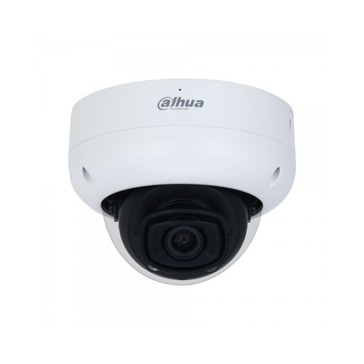 Cámara IP domo, 4Mpx, IR 30mts, fija 2.8mm, H265+, PoE802,3af, IP67, IK10