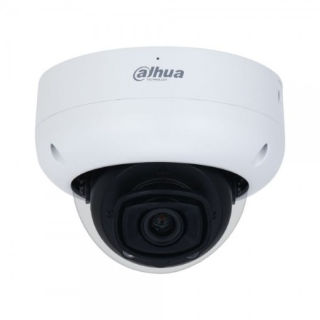 Cámara IP domo, 4Mpx, IR 30mts, fija 2.8mm, H265+, PoE802,3af, IP67, IK10