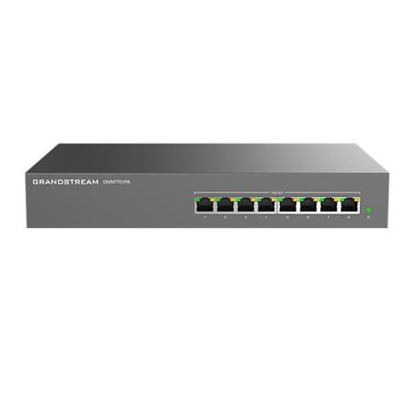 Switch GWN7701PA Grandstream - 8 puertos PoE+ y montaje rack