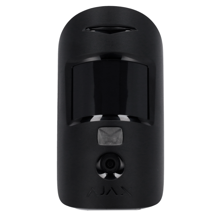 Detector PIR Ajax AJ-MOTIONCAM-PHOD-S-B - Superior, PhOD, foto bajo demanda, antimascotas. Negro