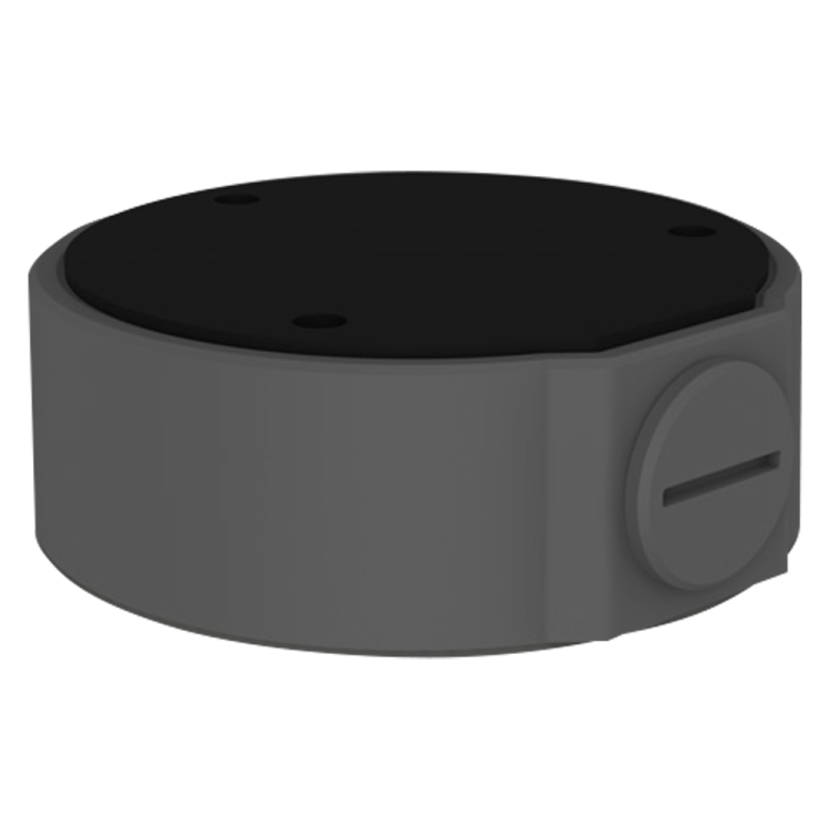 Caja conex. Uniview. 106.6mm diámetro. Color negro