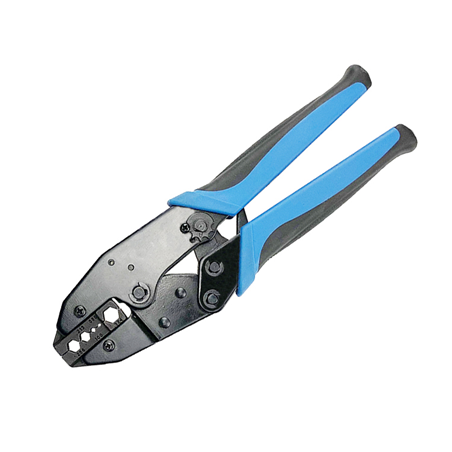 Crimpadora metálica de acero con mango de goma para conectores BNC, RG58, RG59 y RG6