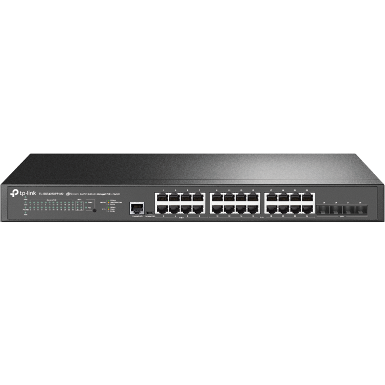 Switch Gestionable OMADA x24 2.5Gb, x8 PoE++ y x16 PoE+ (total de 500 W), x4 SFP+