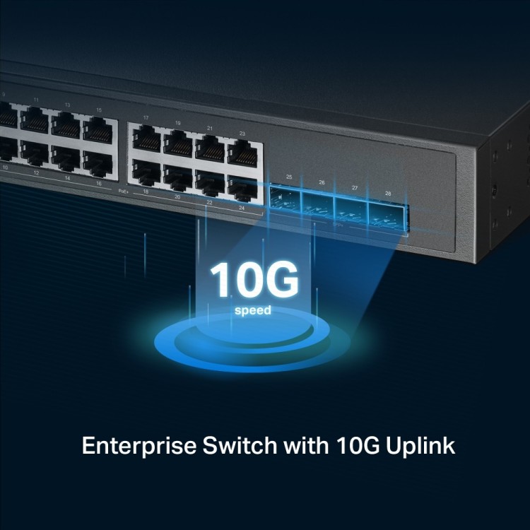 Switch Gestionable OMADA x24 2.5Gb, x8 PoE++ y x16 PoE+ (total de 500 W), x4 SFP+