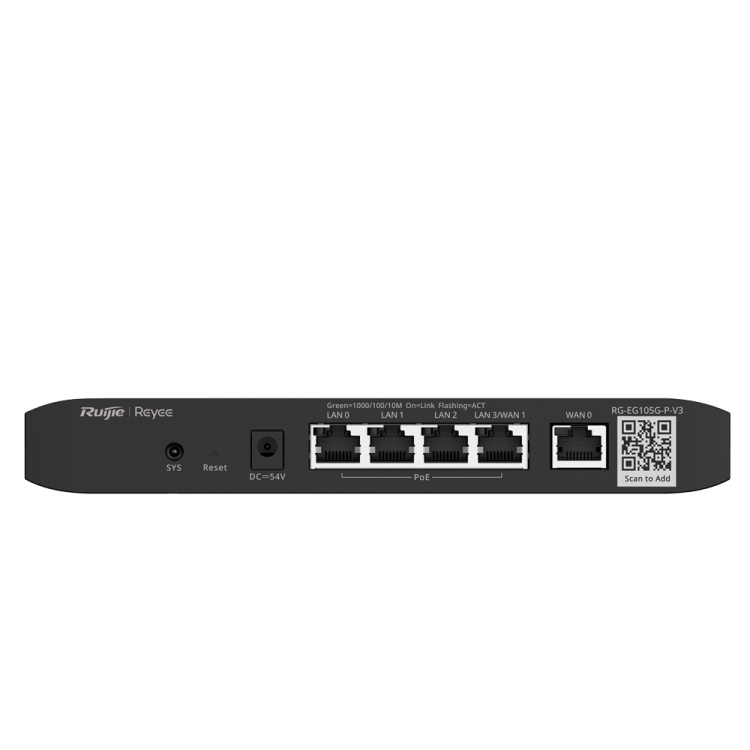 Router Controlador Cloud, x4 Puertos Gb POE (60w), x1Gb, hasta 2 WAN para balanceo, 600Mbps
