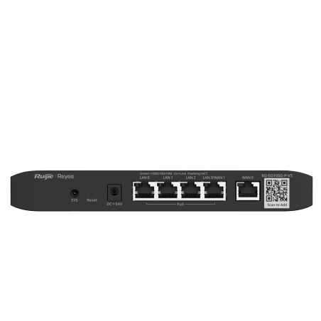 Router Controlador Cloud, x4 Puertos Gb POE (60w), x1Gb, hasta 2 WAN para balanceo, 600Mbps