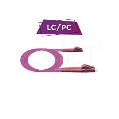 Latiguillo LC/PC - LC/PC, Multimodo, Duplex, 50/125, OM4, 1.9mm, LSZH-FR, 200Mts