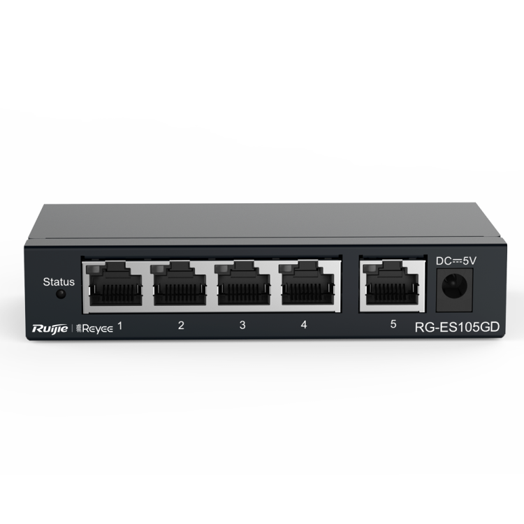 Switch No gestionable, 5 puertos Gigabit, Sobremesa