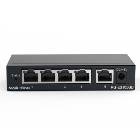 Switch No gestionable, 5 puertos Gigabit, Sobremesa
