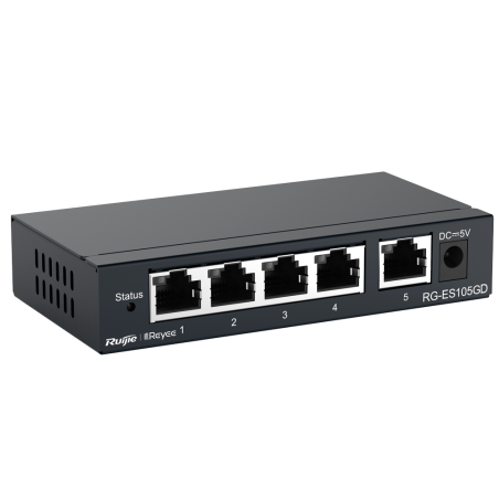 Switch No gestionable, 5 puertos Gigabit, Sobremesa