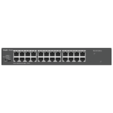 Switch No gestionable, 24 puertos Gigabit, Enrackable