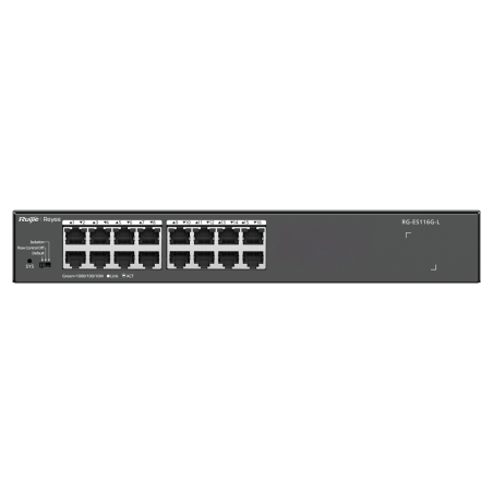 Switch no gestionable, 16 puertos Gigabit, para rack 19"