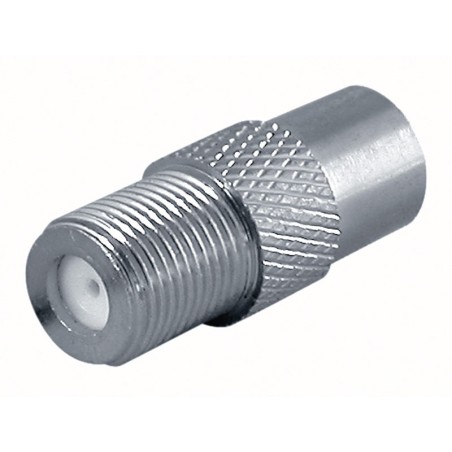 Adaptador F hembra a TV macho 9.5 mm