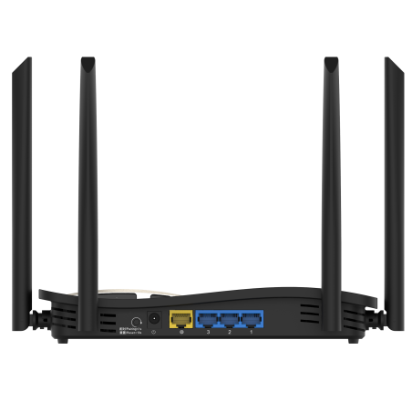 Router Wi-Fi 6 AX3000 MESH, Gestion APP, FIrewall, x4 Gb, x5 antenas externas (2,4 GHz: 5 dBi 5 GHz: 5.5 dBi), 2x2 MIMO