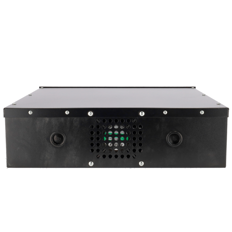 Caja metálica cerrada para DVR.  19", 2U, 127 (Al) x 461 (An) x 457 (Fo)
