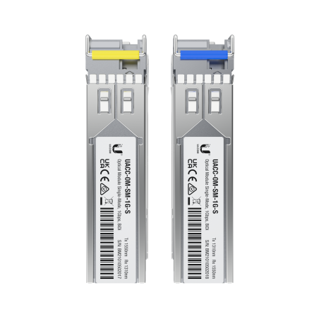 Pack de 2 módulos SFP (1.25G SM 3km,T1550nm/R1310n)