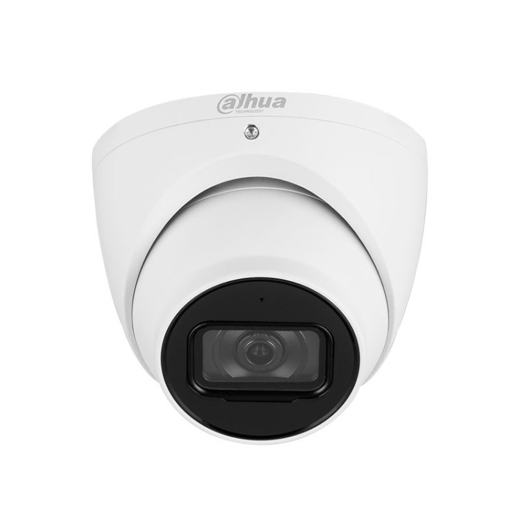 Cámara IP domo, 4Mpx, Smart IR 30mts, fija 2.8mm, H265+, PoE802,3af, WIZSENSE, IP67. Micrófono
