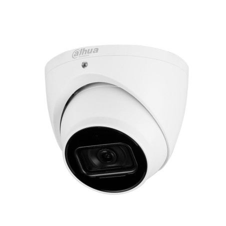 Cámara IP domo, 4Mpx, Smart IR 30mts, fija 2.8mm, H265+, PoE802,3af, WIZSENSE, IP67. Micrófono