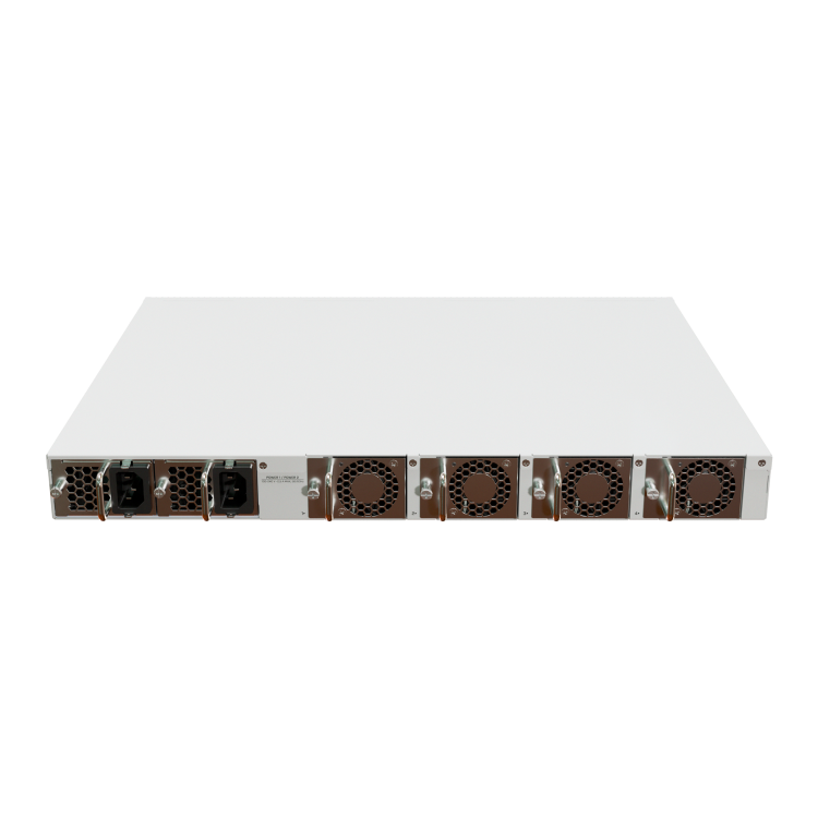 Switch MikroTik CRS520-4XS-16XQ - 4×SFP28 25G, 16×QSFP28 100G, CPU ARM64 4 núcleos, RouterOS L6, 2×PSU