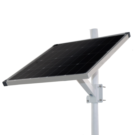 Kit Solar, panel 80W, Bateria LiFePo 256Wh (20Ah). Salida 12Vdc / 40W