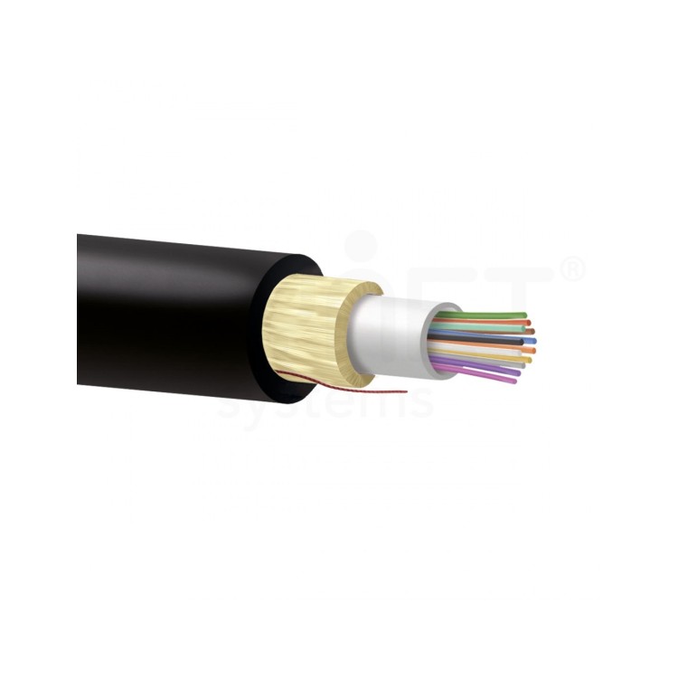 Cable de 8 fibras  ADDSS, SM Monomodo, G652D 250µ holgada monotubo, cubierta exterior de 6.3mm, Subconducto de 3.2mm. Bobinas d