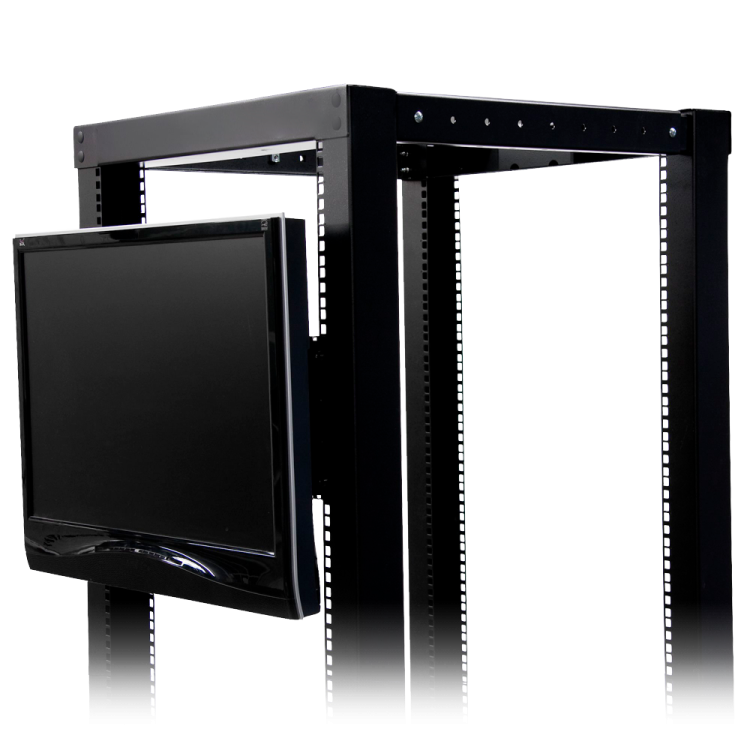 Soporte VESA (75-100mm), para RACK. Monitores LCD hasta 20", Aletas laterales