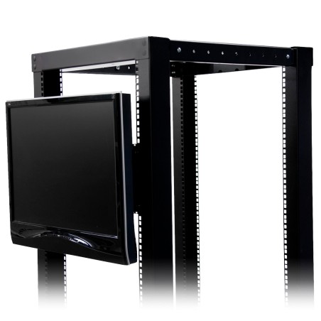 Soporte VESA (75-100mm), para RACK. Monitores LCD hasta 20", Aletas laterales