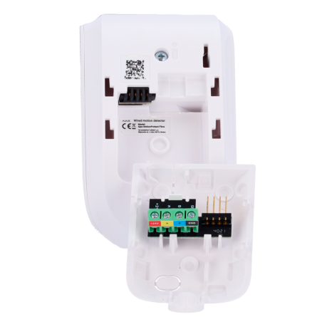 Detector PIR cableado Ajax FIBRA-MOTIONPROTECT-W - Fibra, 12m, antimascotas, Grado 2. Blanco