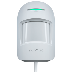 Detector PIR cableado Ajax FIBRA-MOTIONPROTECT-W - Fibra, 12m, antimascotas, Grado 2. Blanco