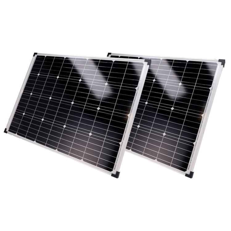 Kit Solar, 2x panel 150W, Bateria LiFePo 1920Wh (150Ah). Salida 12/24Vdc. 80W