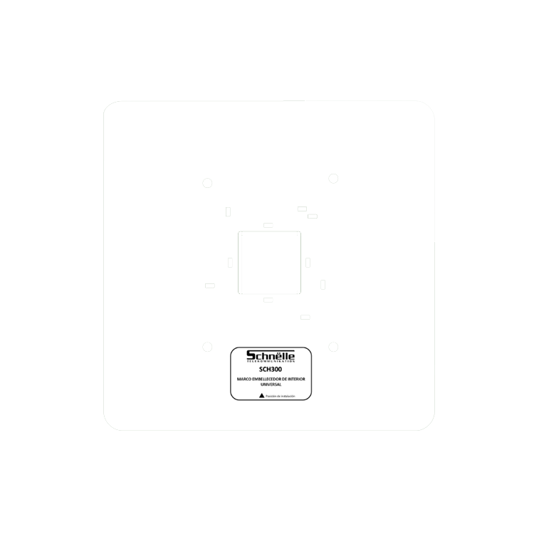 Marco Embellecedor Universal de interior. Blanco. Especial para monitores de videoportero de cualquier marca.