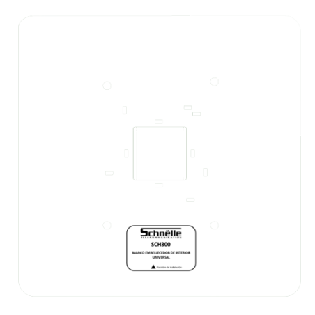 Marco Embellecedor Universal de interior. Blanco. Especial para monitores de videoportero de cualquier marca.