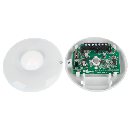 Detector PIR 12mts / 360º, especial para techo. Grado 2. Pyronix