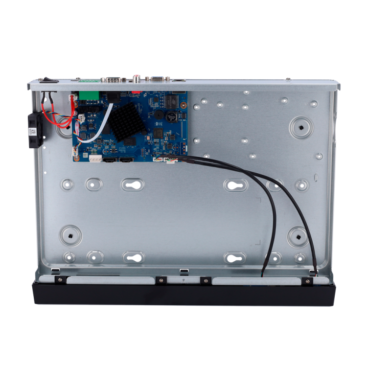 NVR 16ch IP hasta 12Mpx, 384Mbps, H.265, 2 HDD
